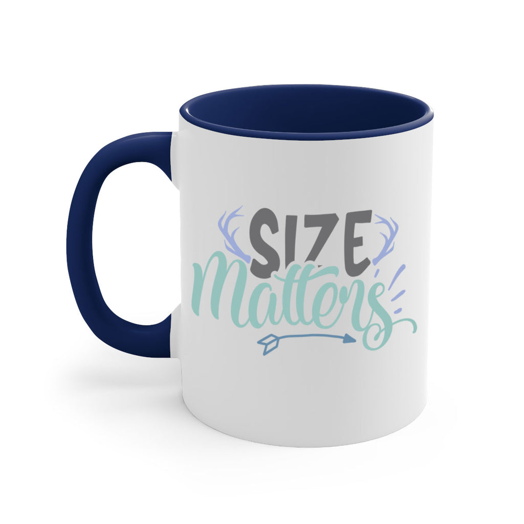 size matters 195#- fishing-Mug / Coffee Cup