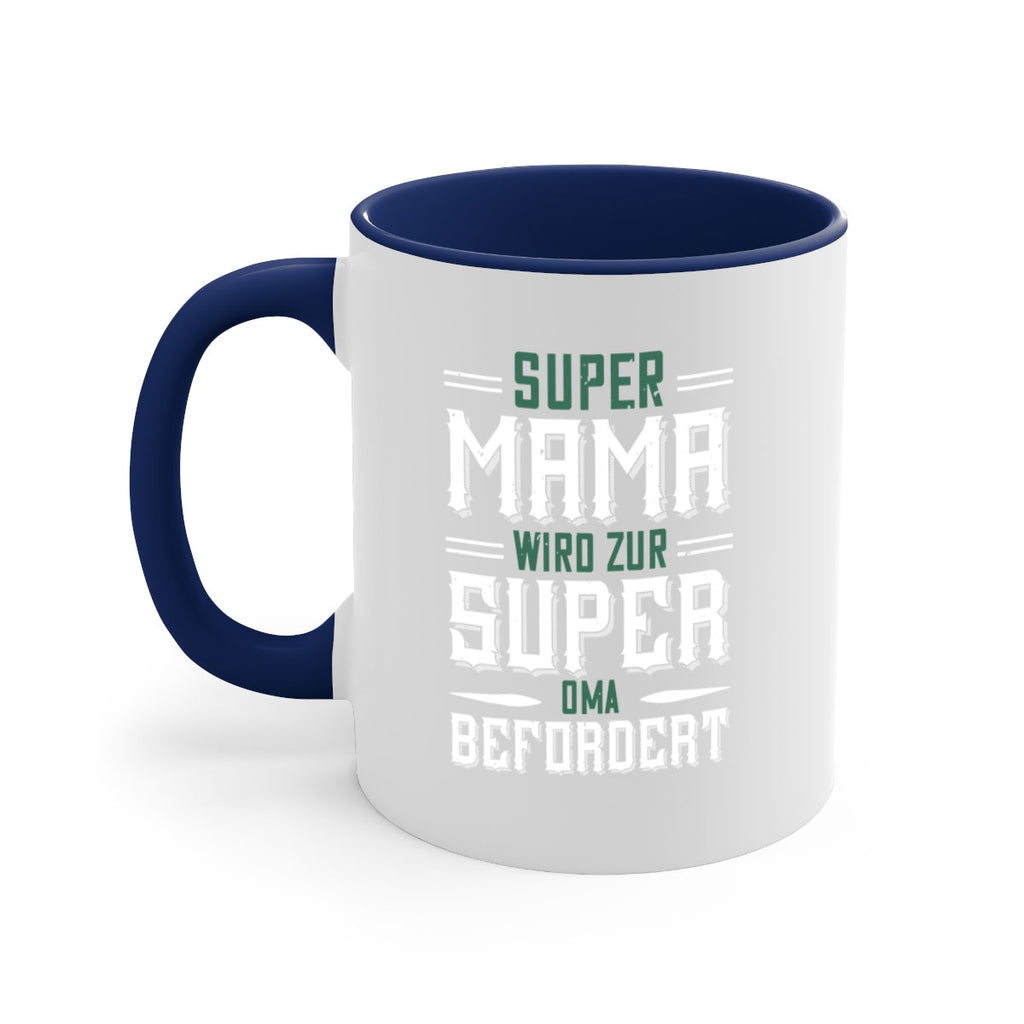 super mama wird zur 9#- grandpa-Mug / Coffee Cup
