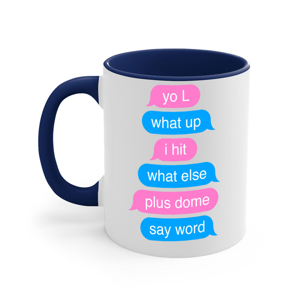 text conversation camron 23#- black words - phrases-Mug / Coffee Cup