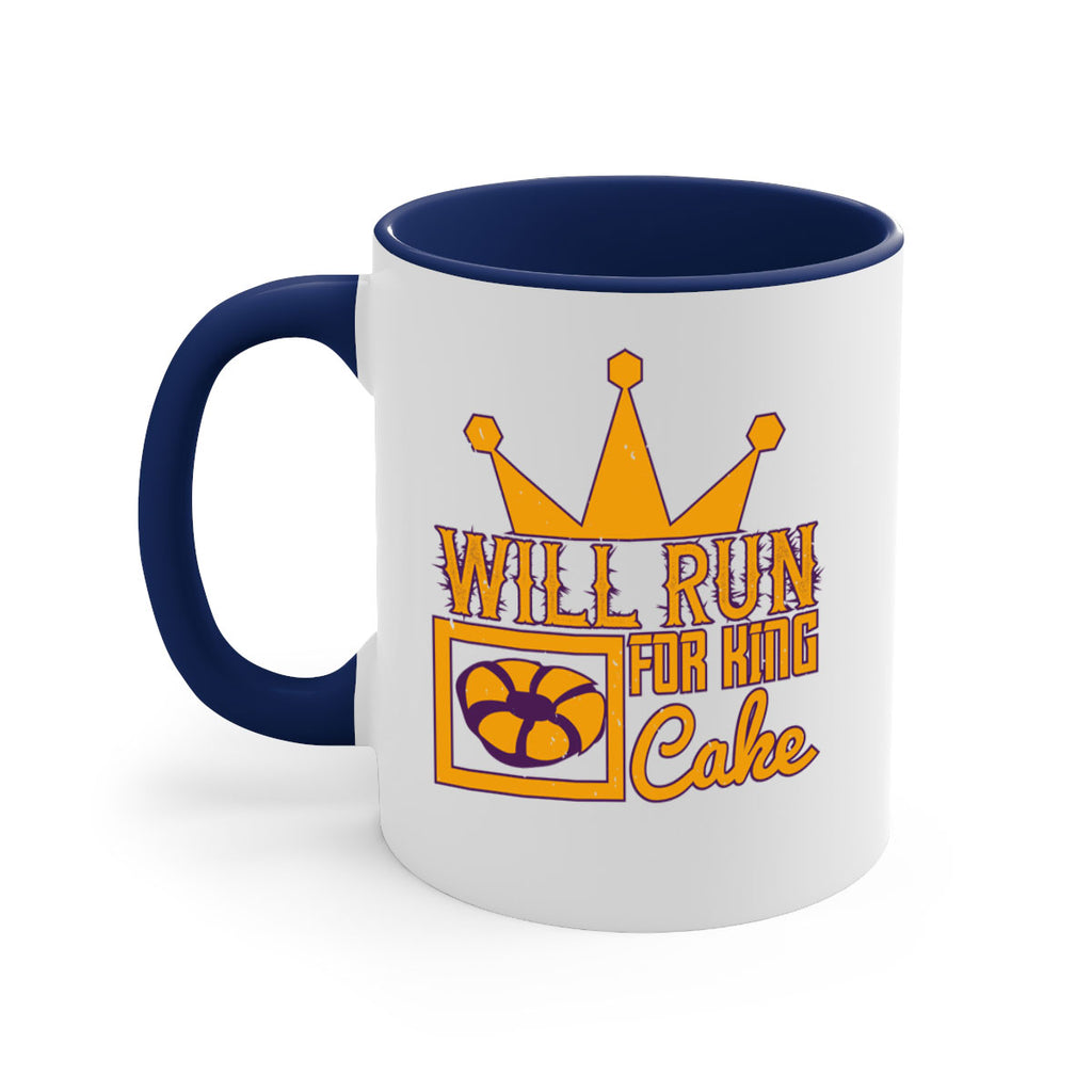 will run for king cake 28#- mardi gras-Mug / Coffee Cup