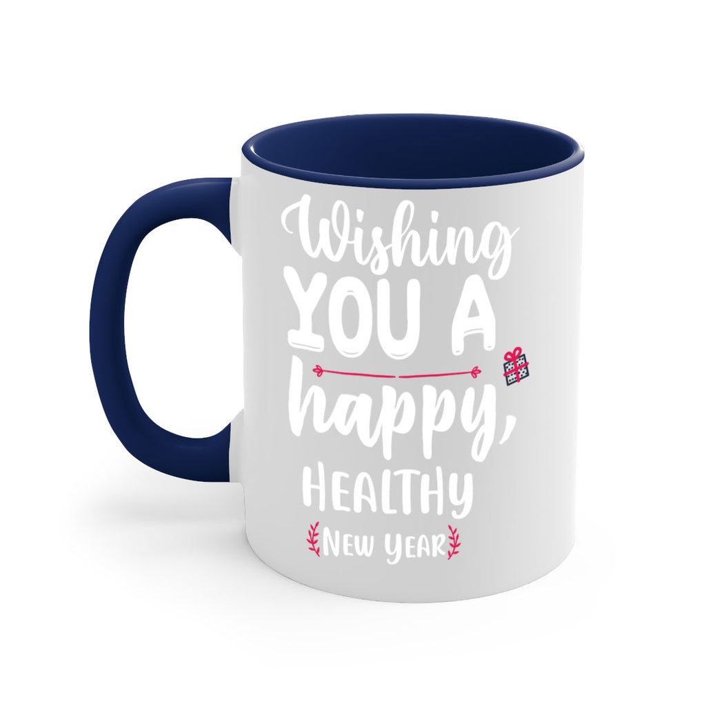 wishing you a happy, healthy new year style 1243#- christmas-Mug / Coffee Cup