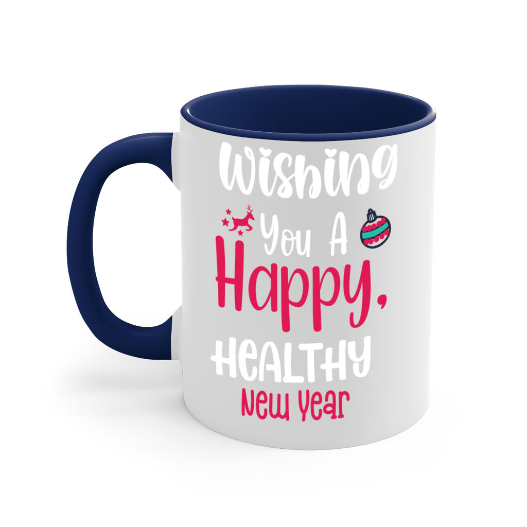 wishing you a happy, healthy new year style 1244#- christmas-Mug / Coffee Cup