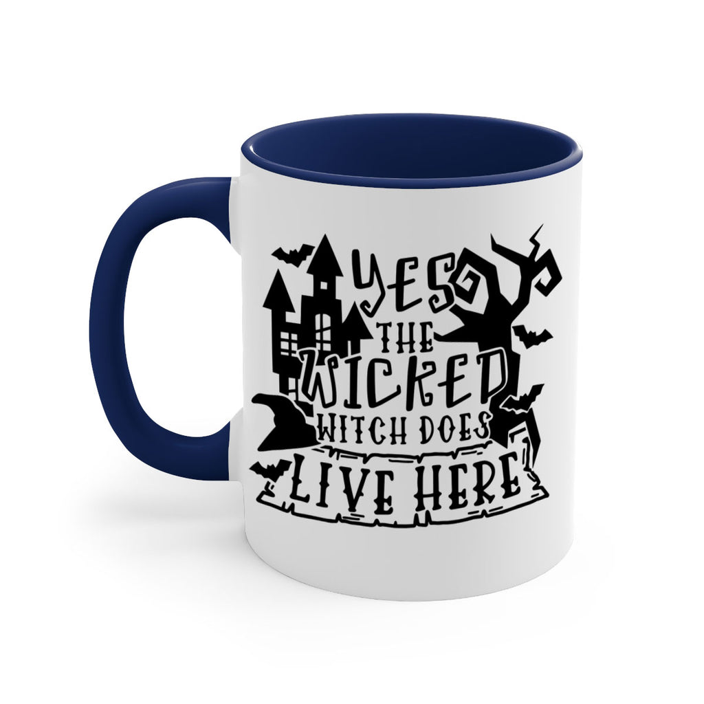 yes the wicked witch does live here 2#- halloween-Mug / Coffee Cup