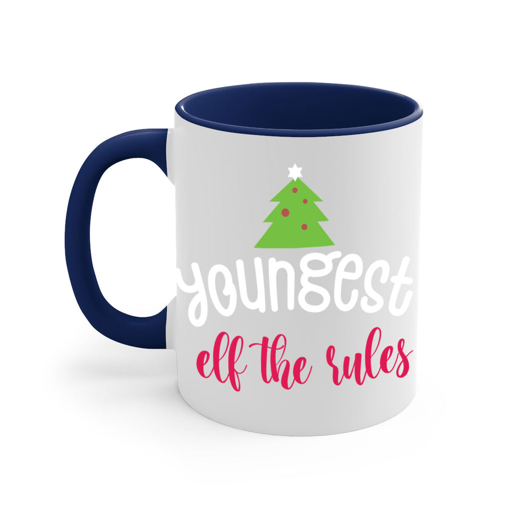 youngest elf the rules style 1253#- christmas-Mug / Coffee Cup