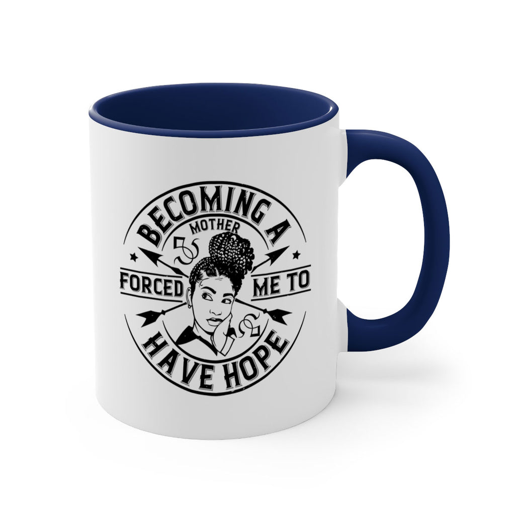 Becoming a mother forced me to have hope Style 44#- Afro - Black-Mug / Coffee Cup
