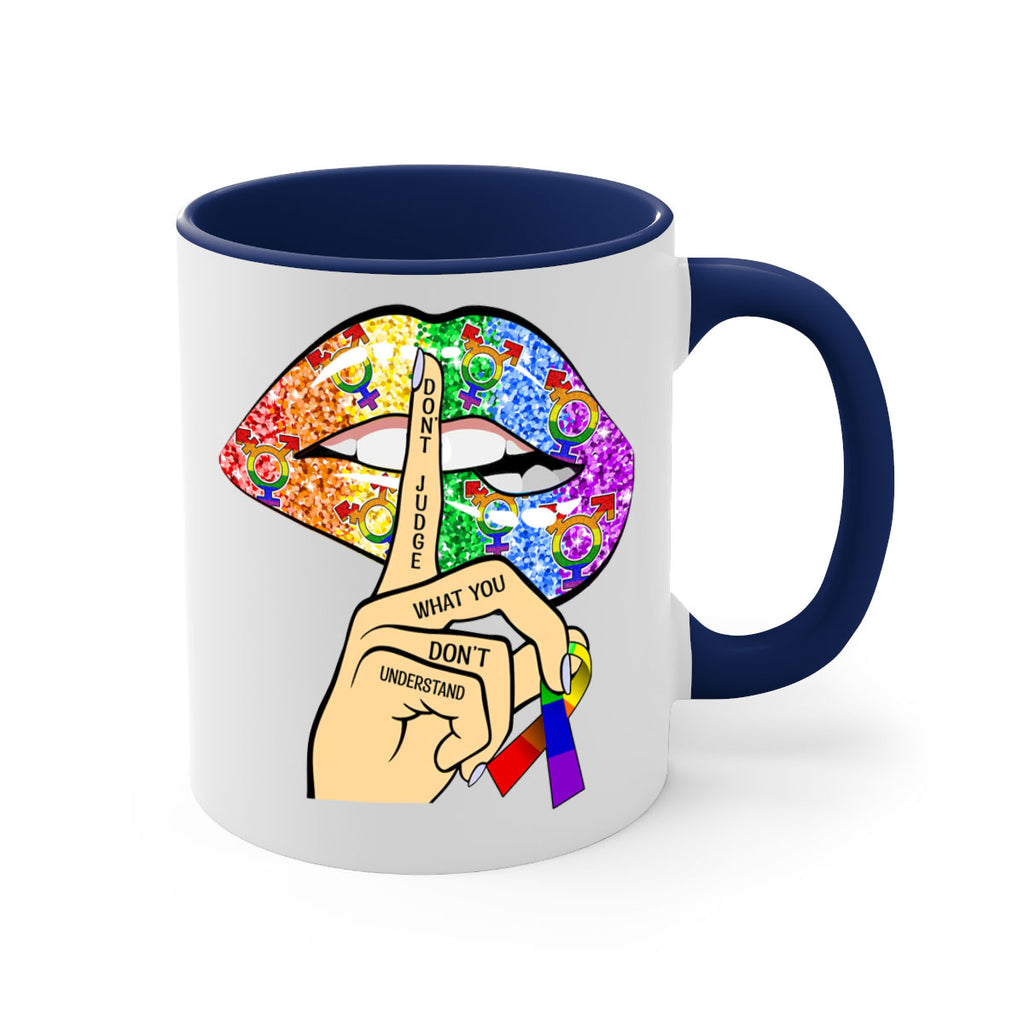 DonT Judge Lgbt Pride Lips  38#- lgbt-Mug / Coffee Cup