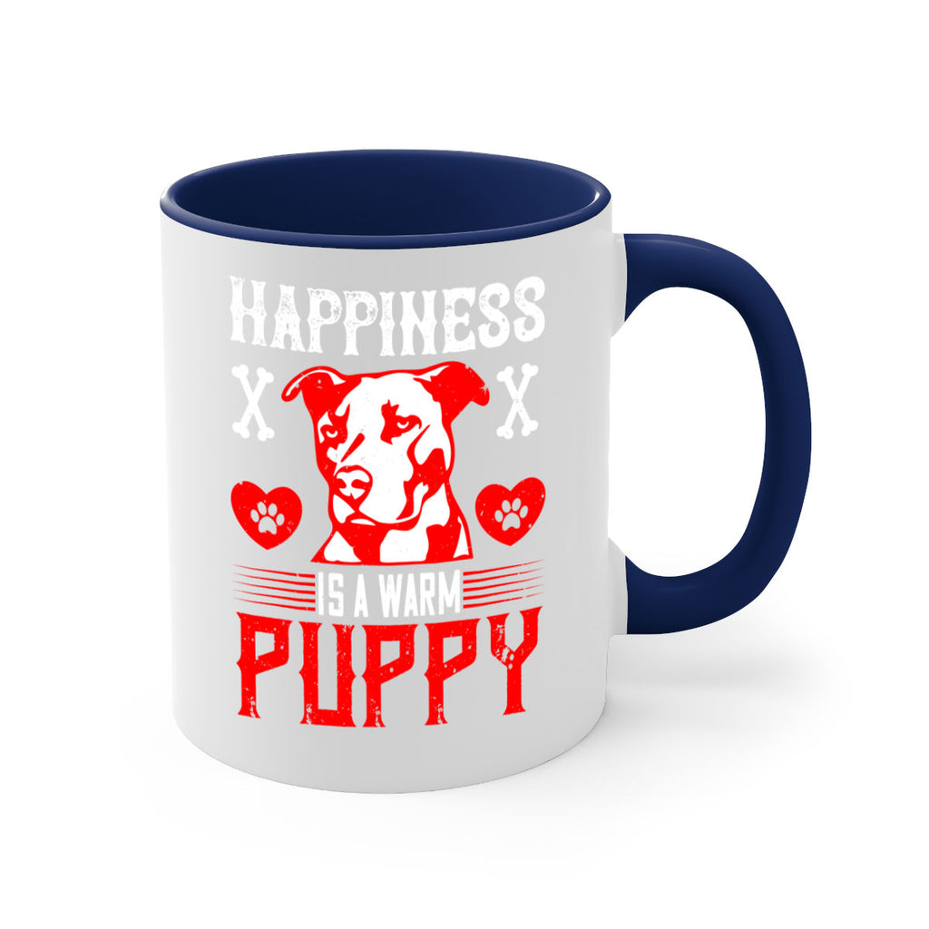 Happiness is a warm puppy Style 201#- Dog-Mug / Coffee Cup