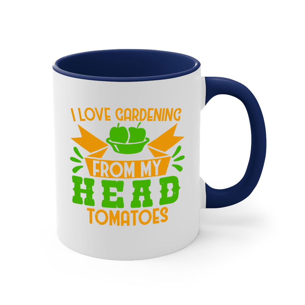 I love gardening from my head tomatoes 54#- Farm and garden-Mug / Coffee Cup