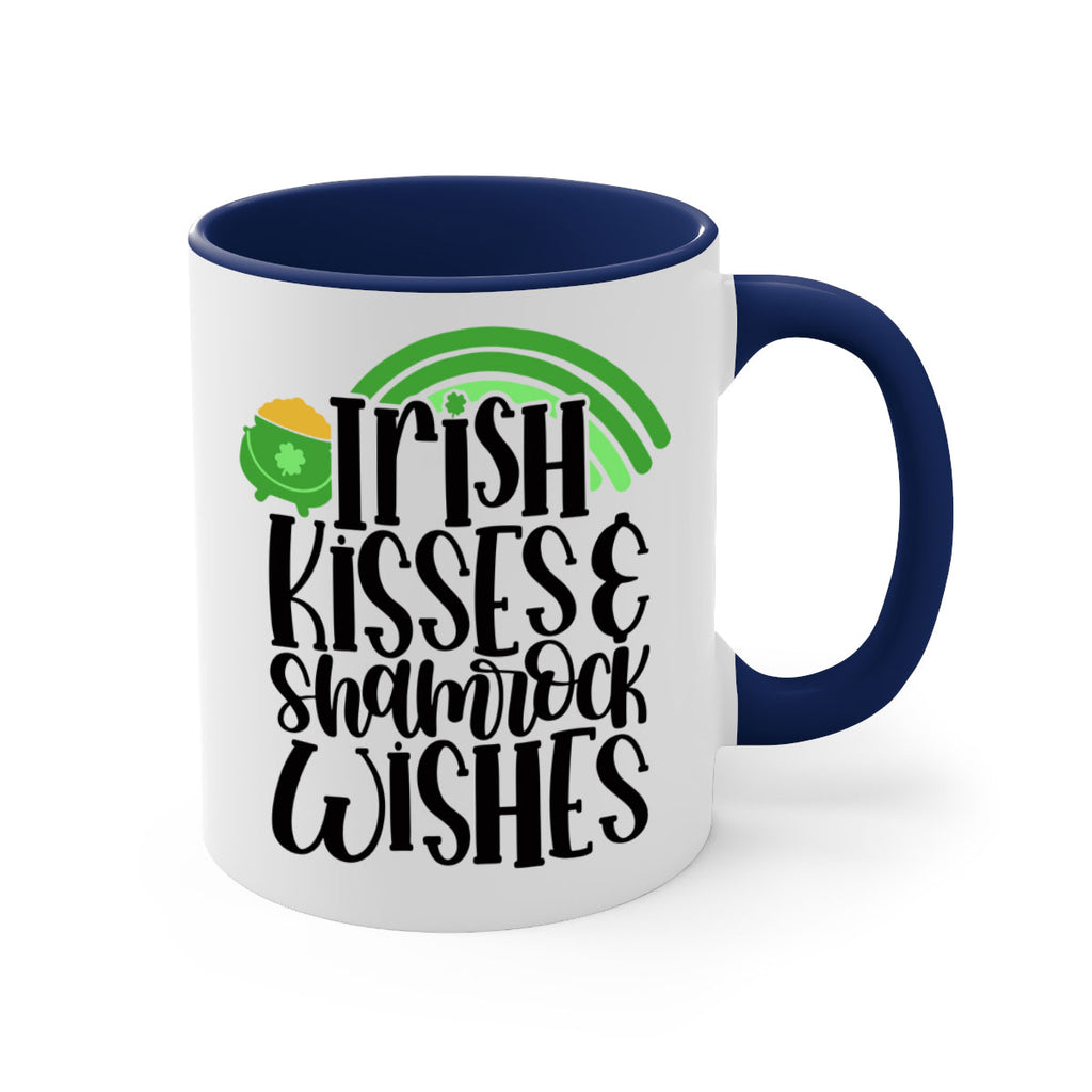 Irish Kisses Shamrock Wishes Style 80#- St Patricks Day-Mug / Coffee Cup