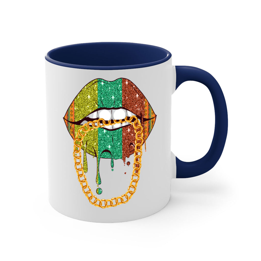 Juneteenth Women Melanin Girl Lips Png 25#- juneteenth-Mug / Coffee Cup