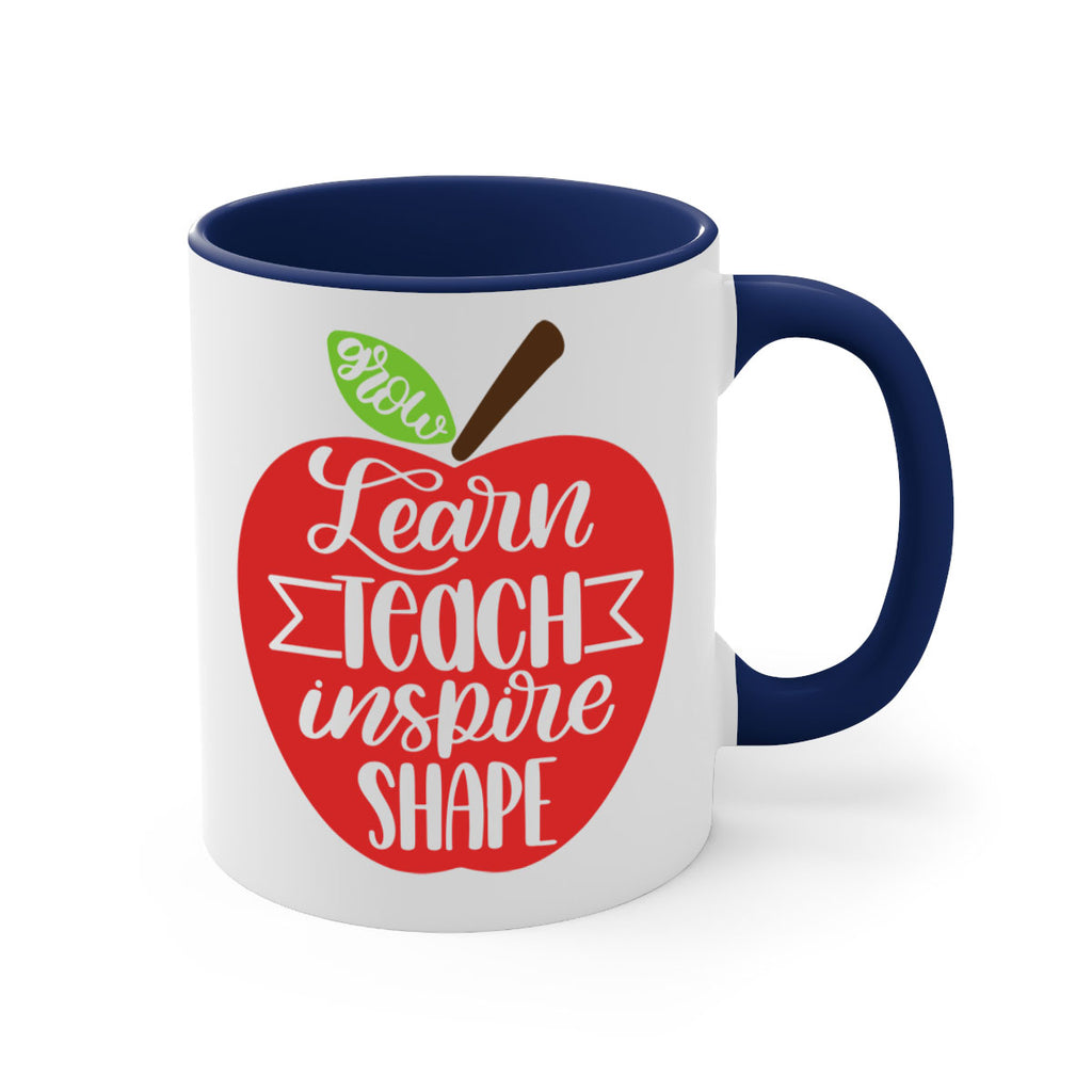Learn Teach Inspire Shape Style 68#- teacher-Mug / Coffee Cup