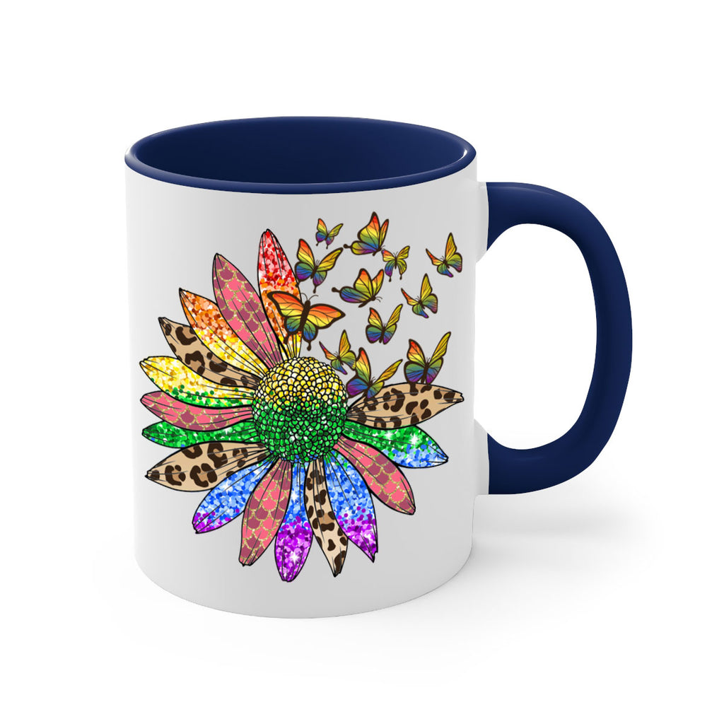 Lgbt Butterfly Sunflower  Png 52#- lgbt-Mug / Coffee Cup