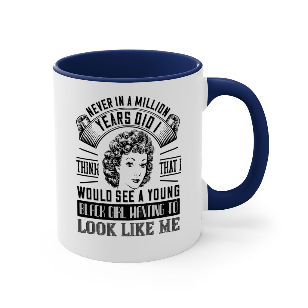 Never in a million years did I think that I would see a young black girl Style 19#- Afro - Black-Mug / Coffee Cup