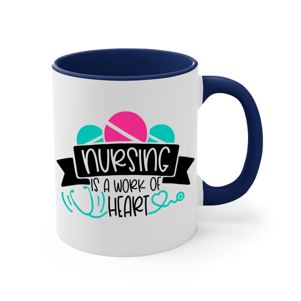 Nursing Is A Work Of Heart Style Style 71#- nurse-Mug / Coffee Cup