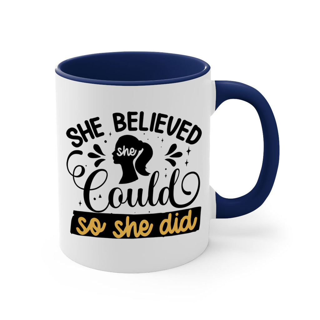 She believed she could she did Style 7#- Black women - Girls-Mug / Coffee Cup