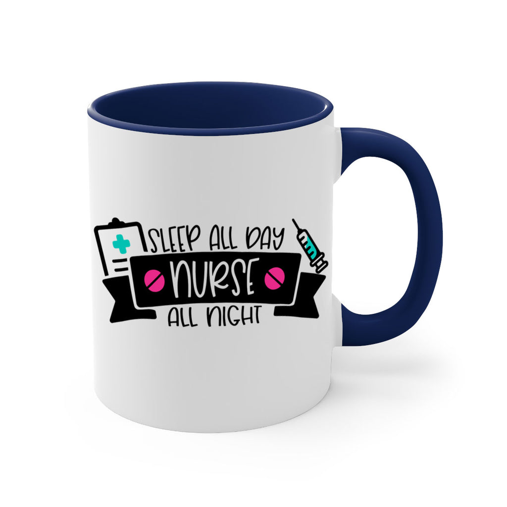 Sleep All Day Nurse All Night Style Style 37#- nurse-Mug / Coffee Cup
