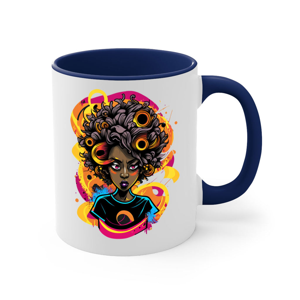 Sparkling Black Girl Design 6#- Black women - Girls-Mug / Coffee Cup