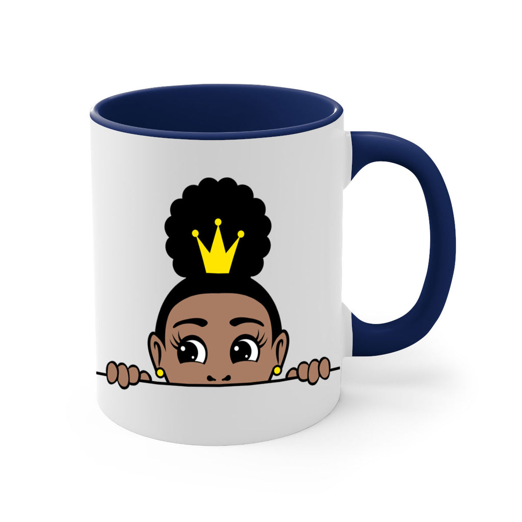afro puff crown girl 2#- Black women - Girls-Mug / Coffee Cup
