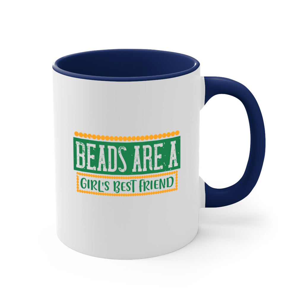 beads are a girls best friend 29#- mardi gras-Mug / Coffee Cup