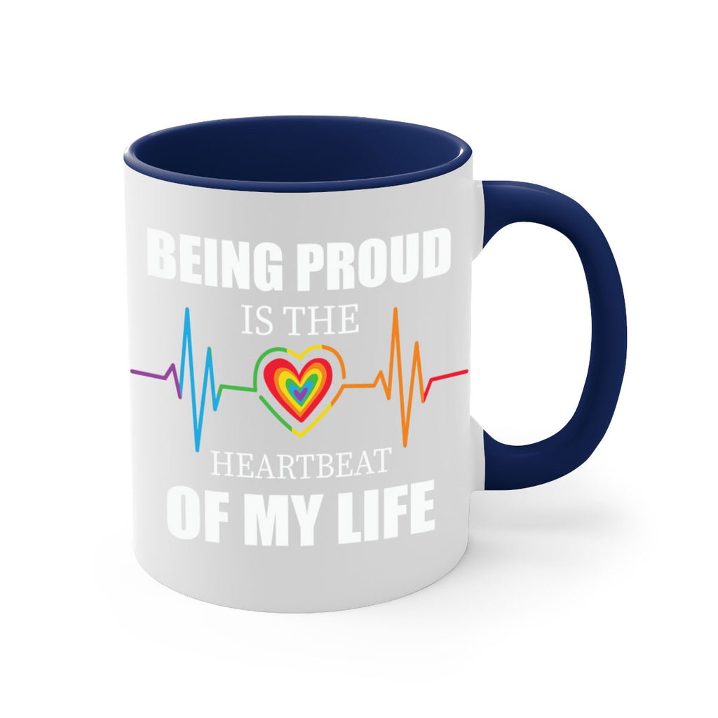 being proud is the heartbeat lgbt 158#- lgbt-Mug / Coffee Cup