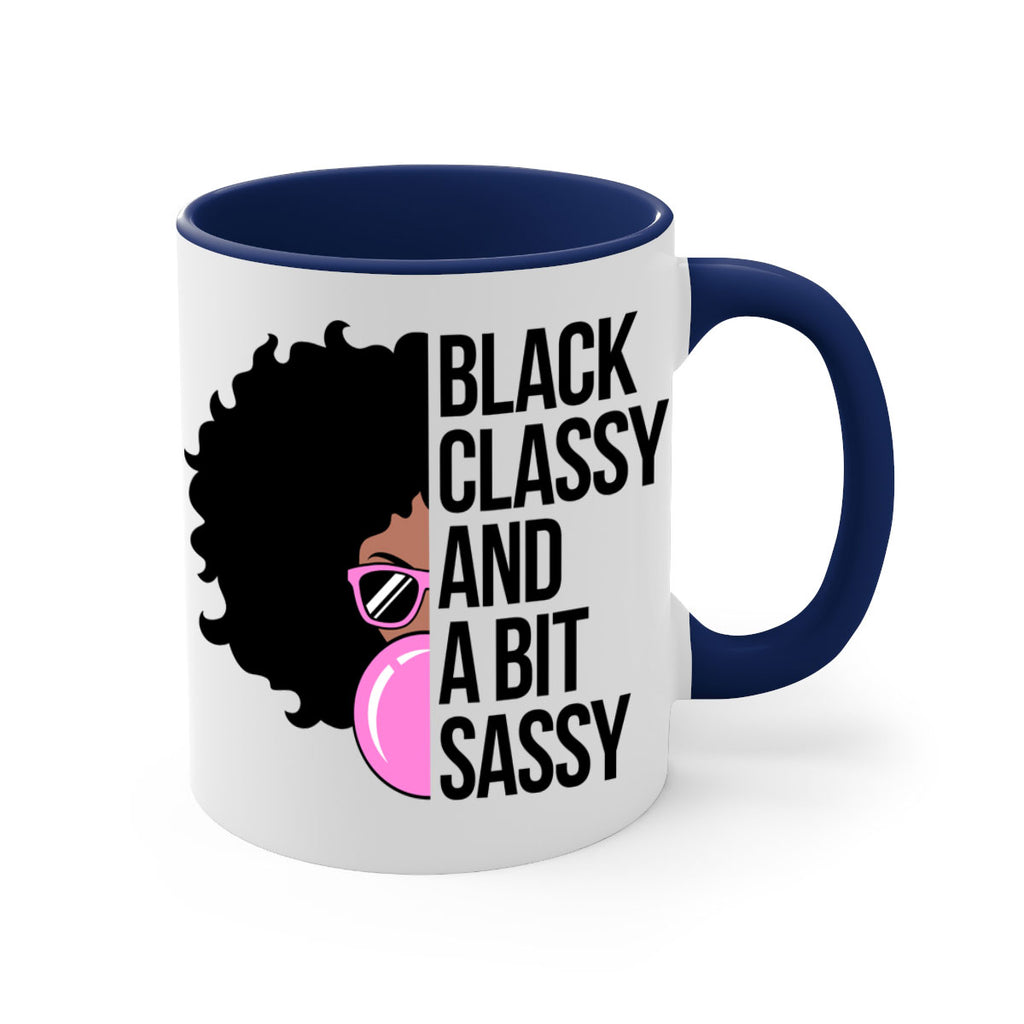 black classy and a bit sassy 250#- black words - phrases-Mug / Coffee Cup