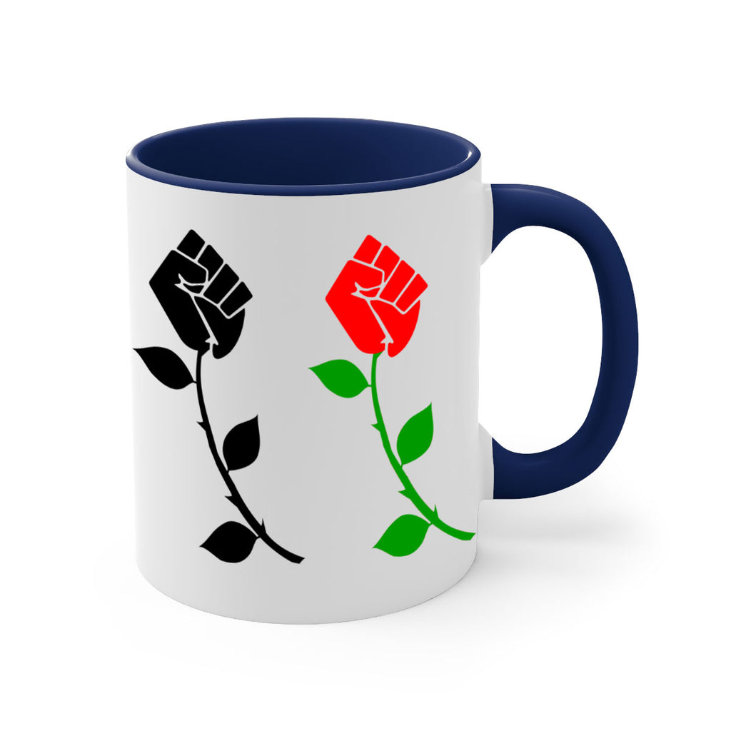 black power fist rose 197#- black words - phrases-Mug / Coffee Cup