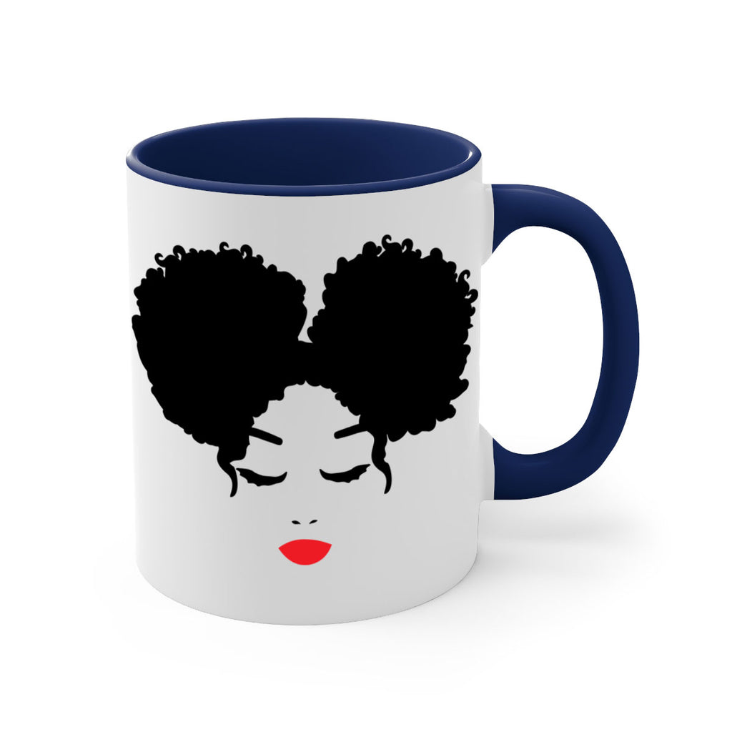 black woman red lips 9#- Black women - Girls-Mug / Coffee Cup