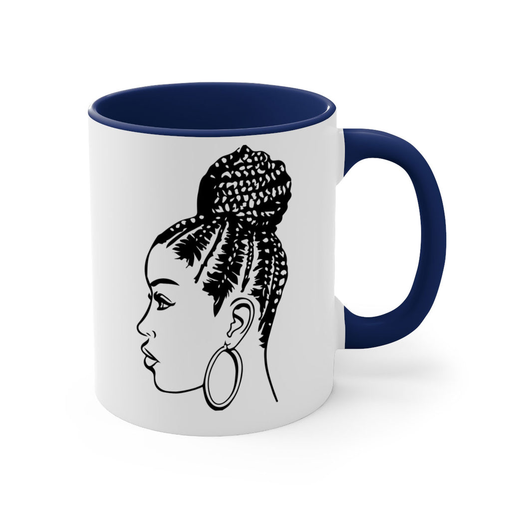black woman with braids 7#- Black women - Girls-Mug / Coffee Cup