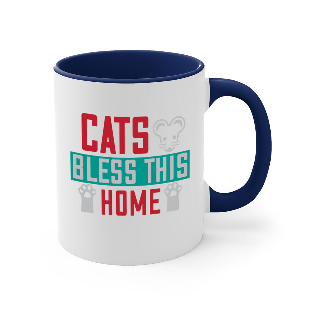 cats bless this home Style 36#- cat-Mug / Coffee Cup