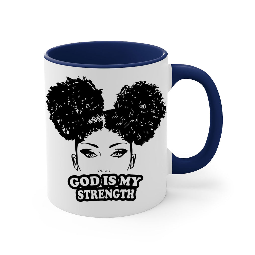 god is my strength 2#- Black women - Girls-Mug / Coffee Cup