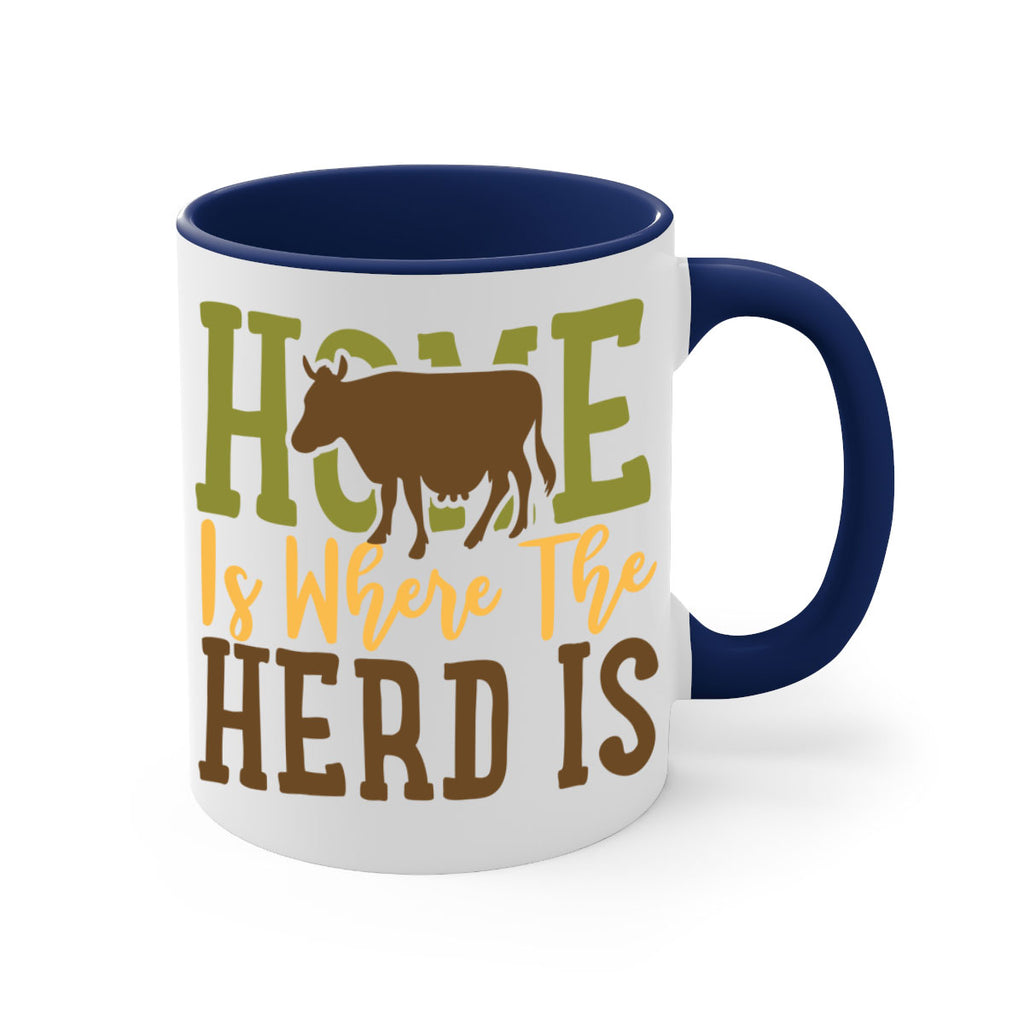 home is where the herd is 7#- Farm and garden-Mug / Coffee Cup