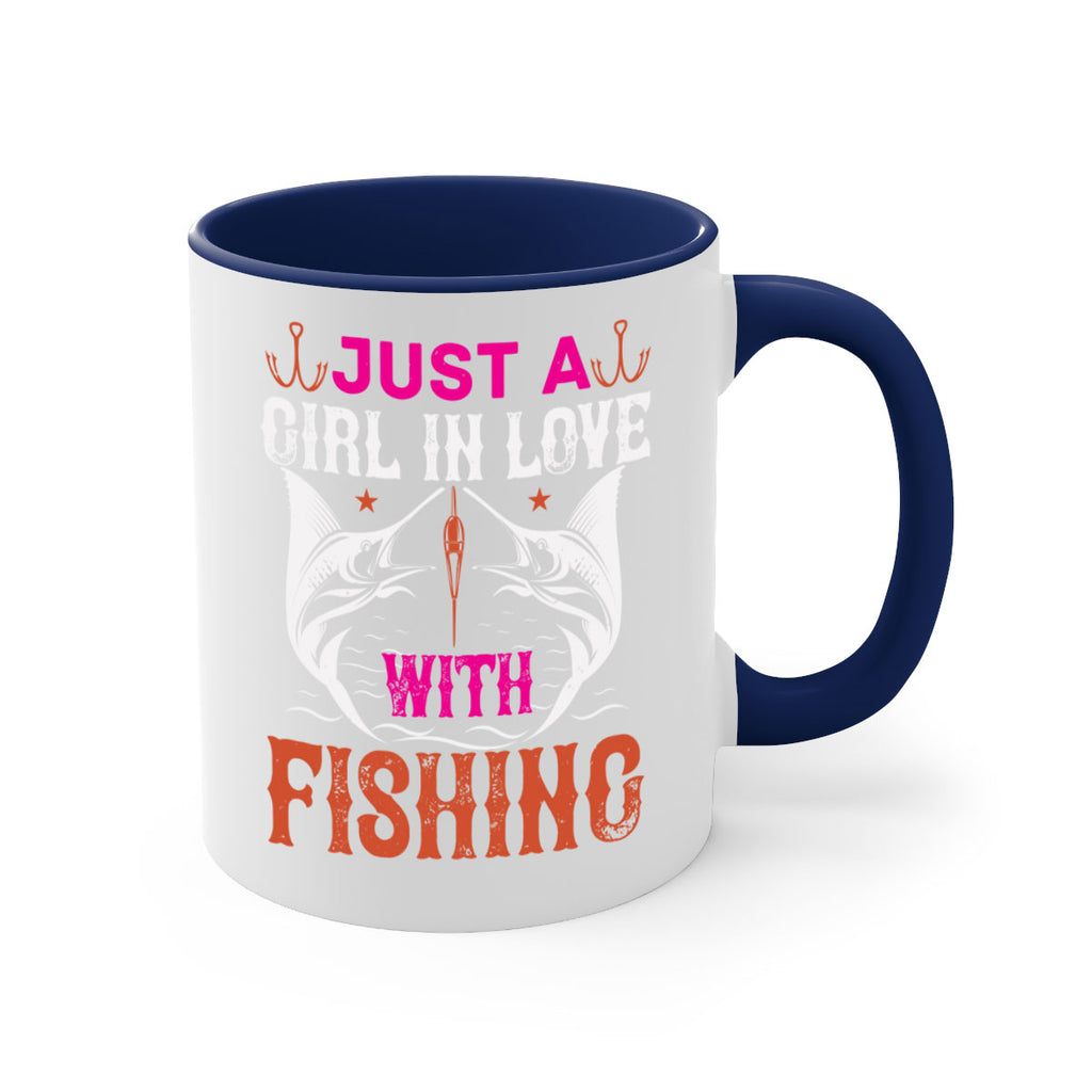 just a girl in love with fishing 73#- fishing-Mug / Coffee Cup