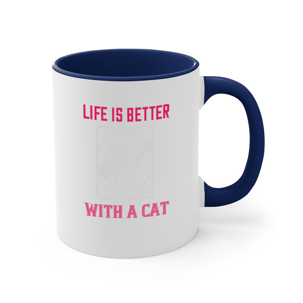life is better with a cat Style 63#- cat-Mug / Coffee Cup