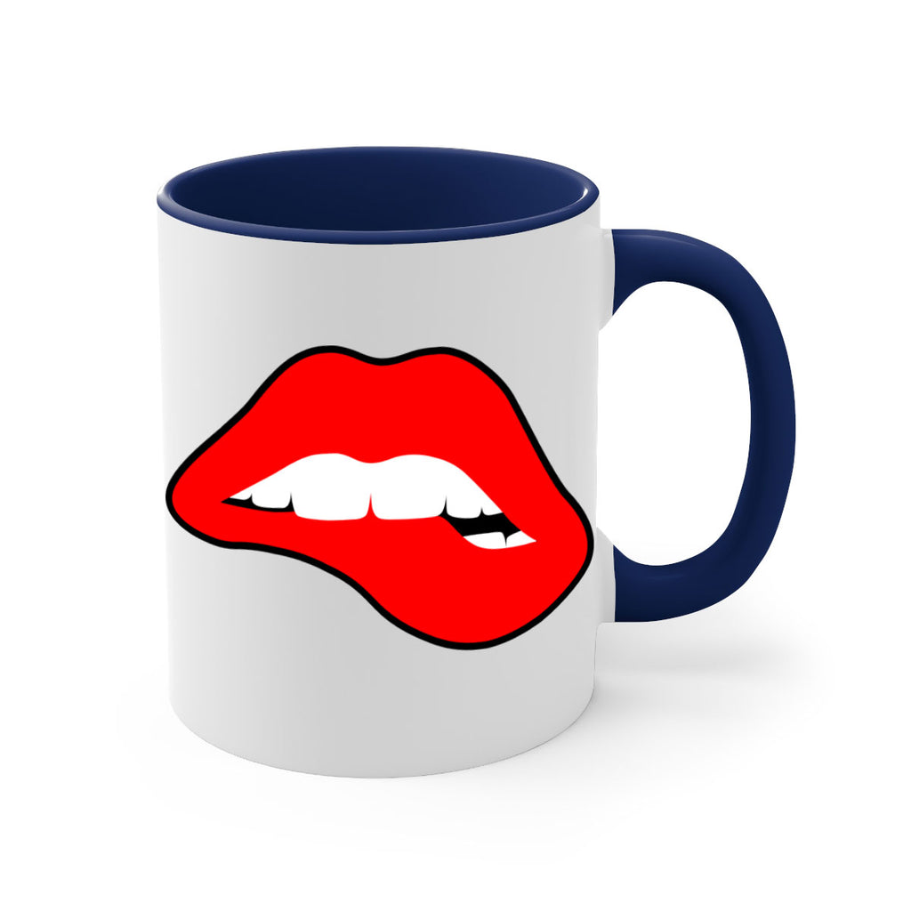 lips 100#- black words - phrases-Mug / Coffee Cup