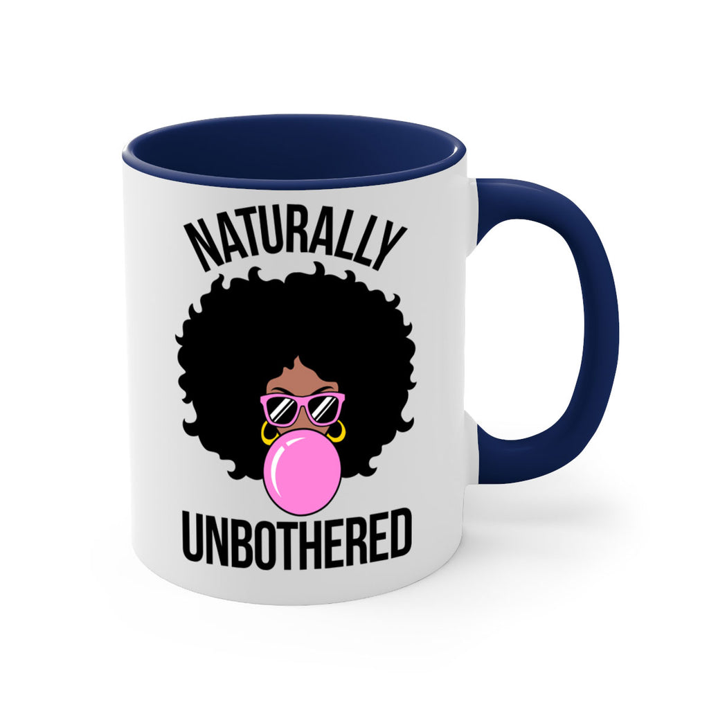 naturally unbothered afro woman 64#- black words - phrases-Mug / Coffee Cup