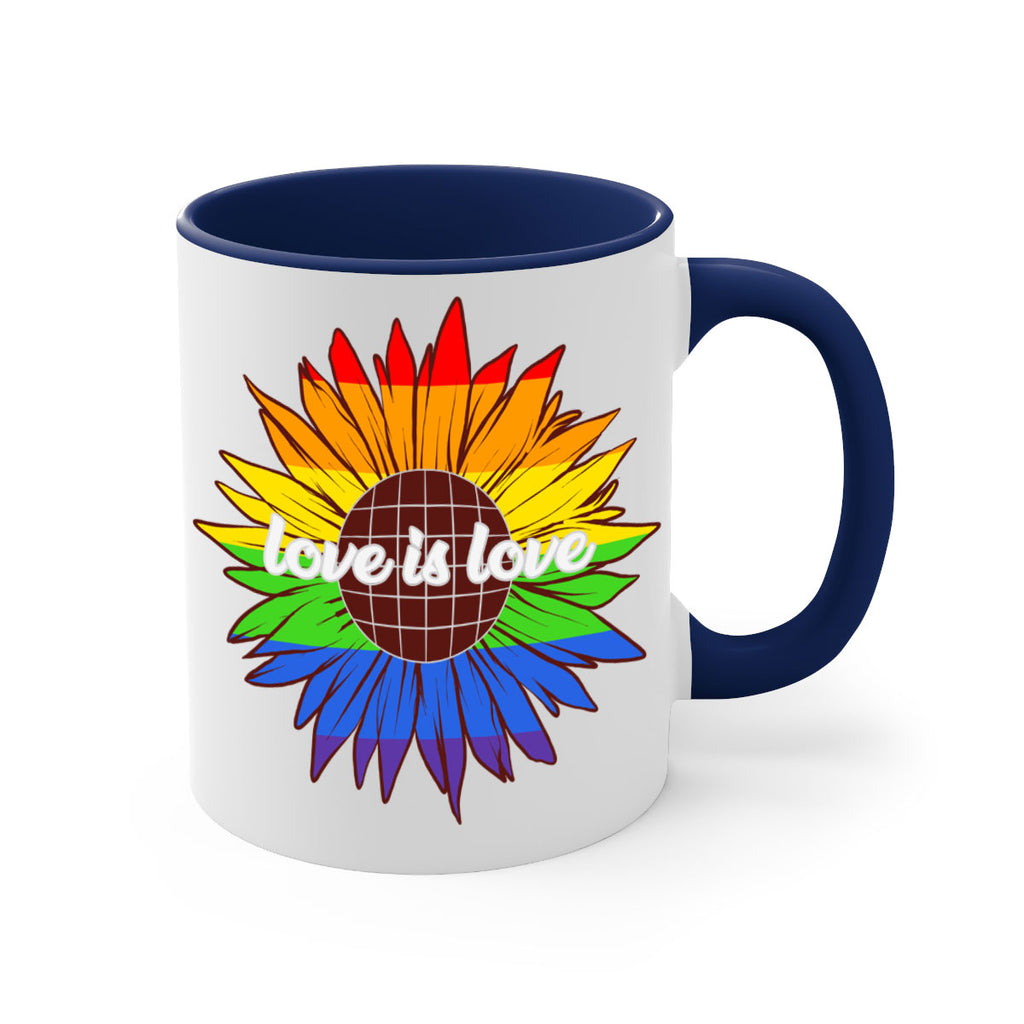 rainbow sunflower love is love 26#- lgbt-Mug / Coffee Cup