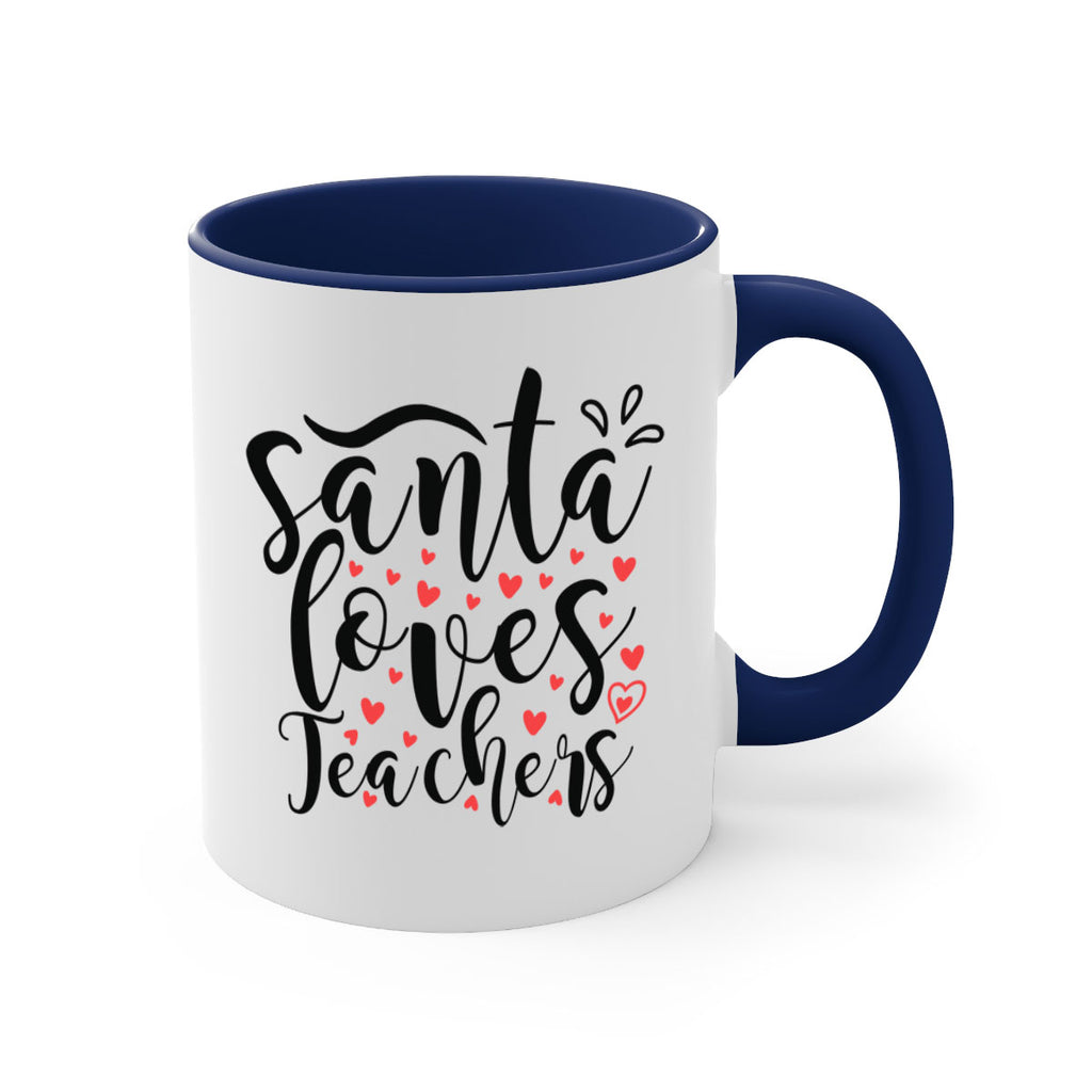 santa loves teachers 23#- christmas-Mug / Coffee Cup