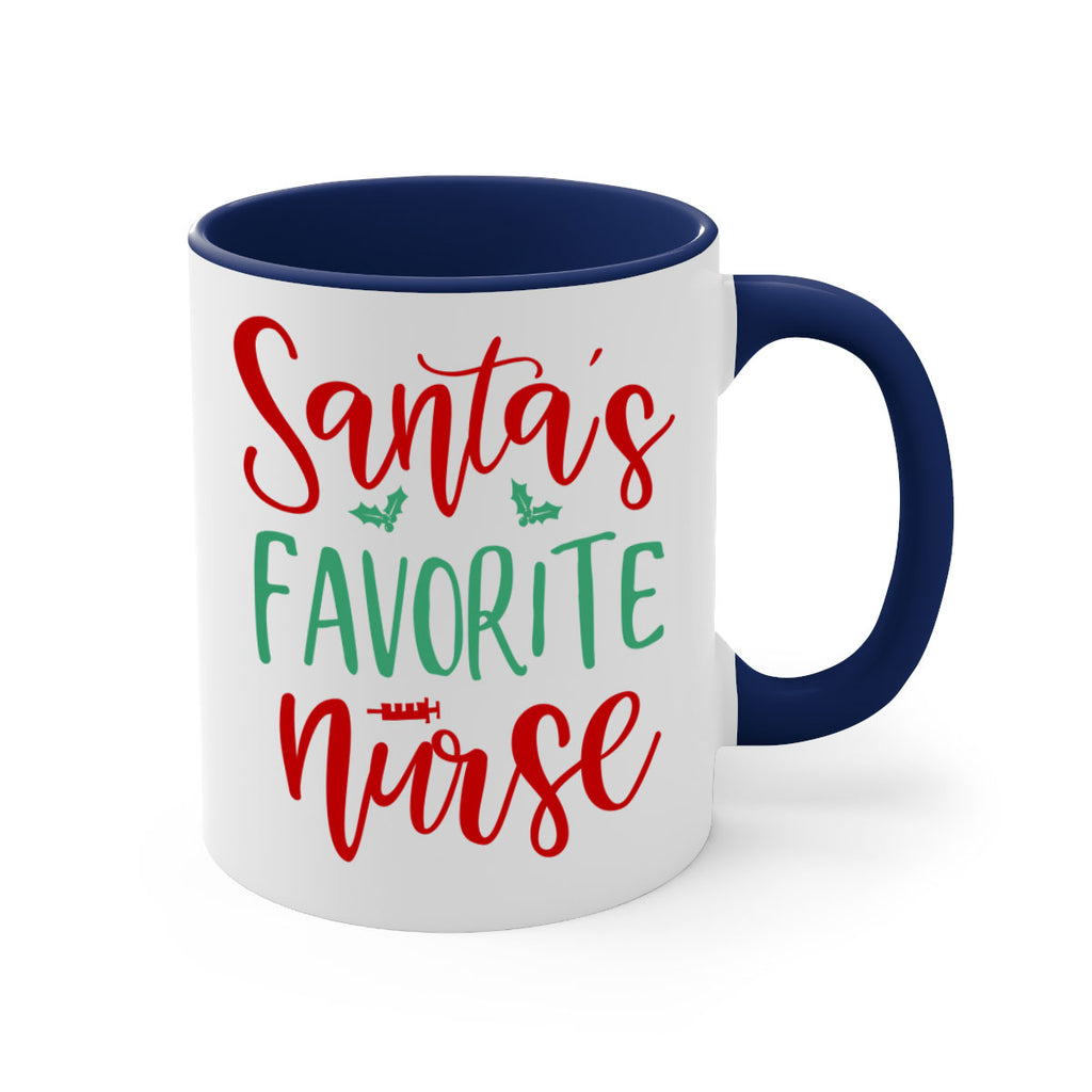 santa s favorite nurse style 608#- christmas-Mug / Coffee Cup