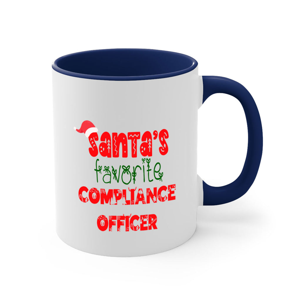 santas favorite compliance officer style 730#- christmas-Mug / Coffee Cup