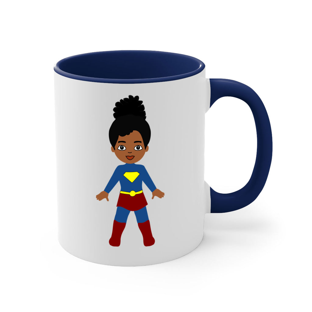 super kids girl 4#- Black women - Girls-Mug / Coffee Cup