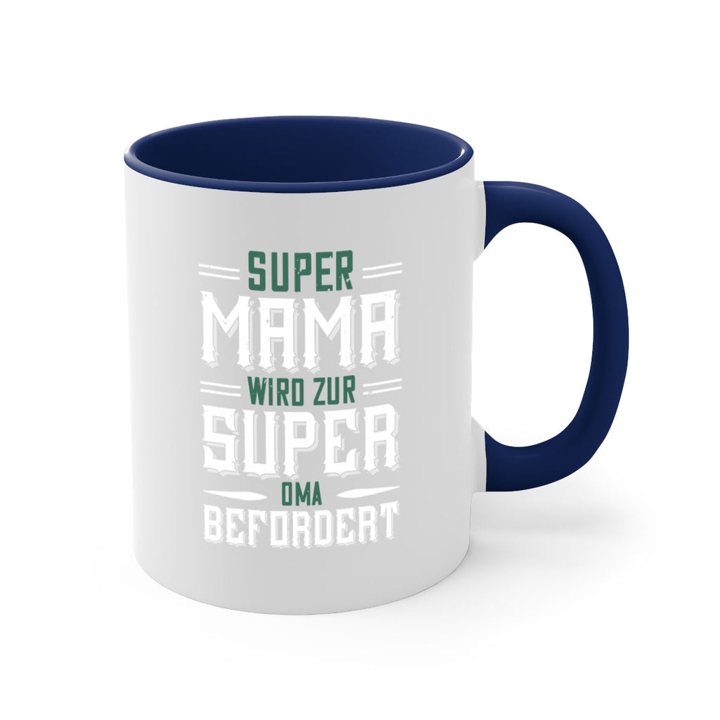 super mama wird zur 9#- grandpa-Mug / Coffee Cup