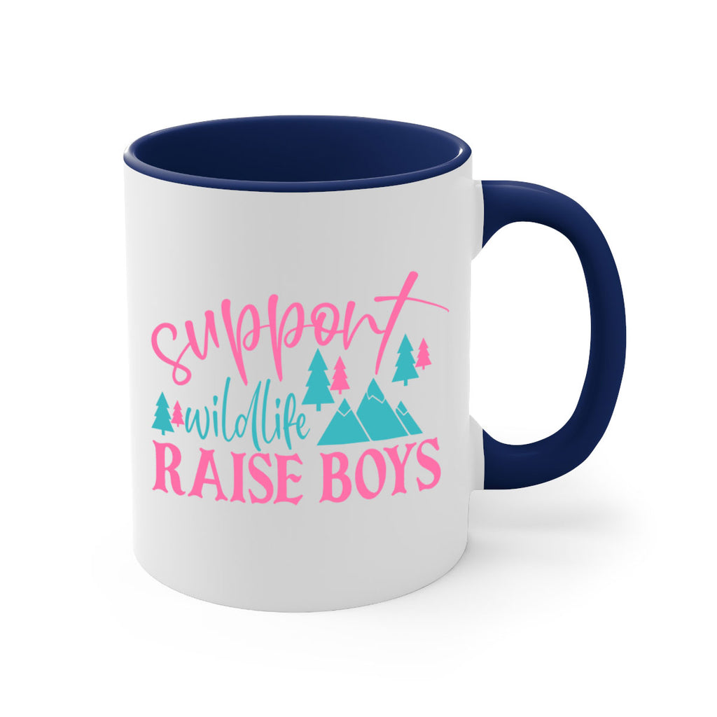 support wildlife raise boys 300#- mom-Mug / Coffee Cup