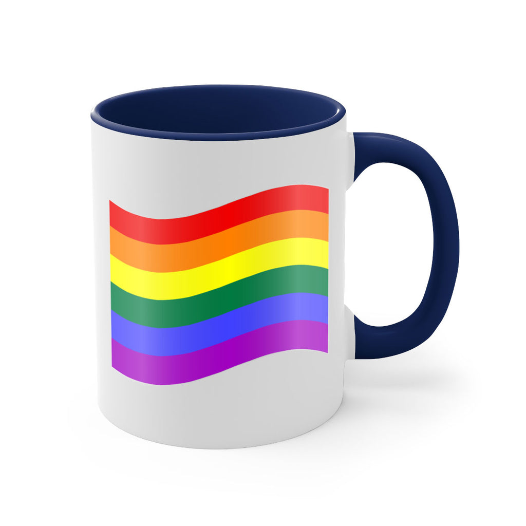 wavy rainbow flag 1#- lgbt-Mug / Coffee Cup