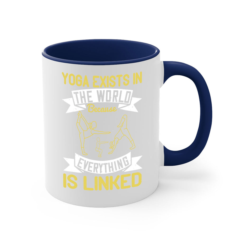 yoga exists in the world because everything is linked 32#- yoga-Mug / Coffee Cup