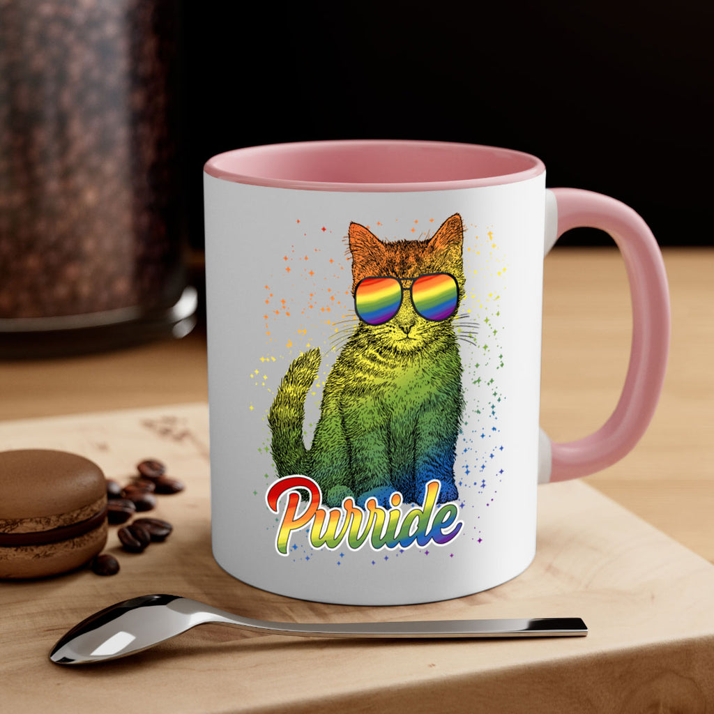 Cat Purride Lgbt Flag  Png 57#- lgbt-Mug / Coffee Cup