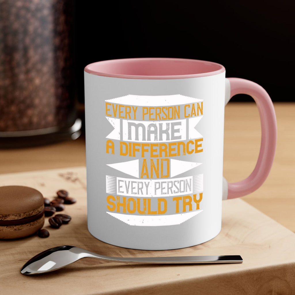 Every person can make a difference and every person should try Style 3#-Volunteer-Mug / Coffee Cup