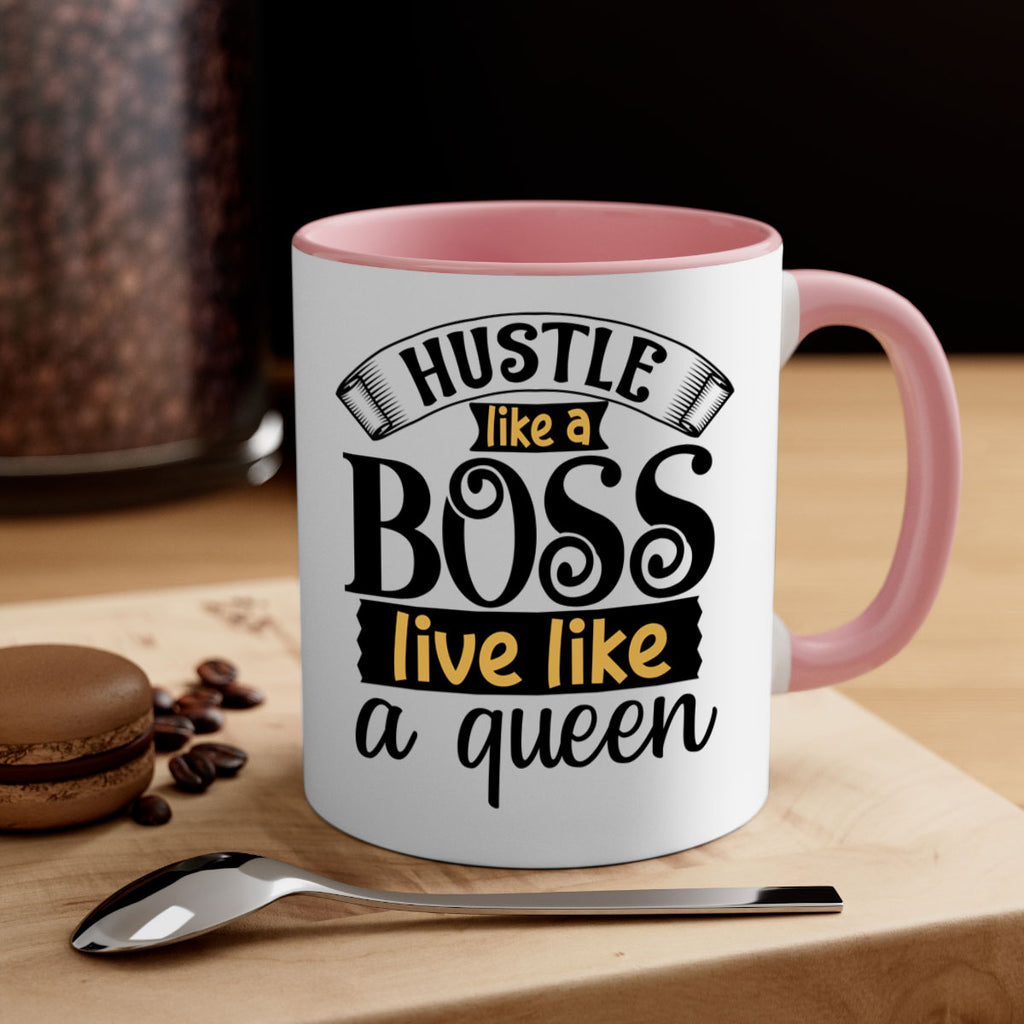 Hustle like a boss live like a queen Style 36#- Black women - Girls-Mug / Coffee Cup