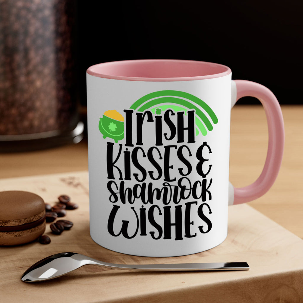 Irish Kisses Shamrock Wishes Style 80#- St Patricks Day-Mug / Coffee Cup