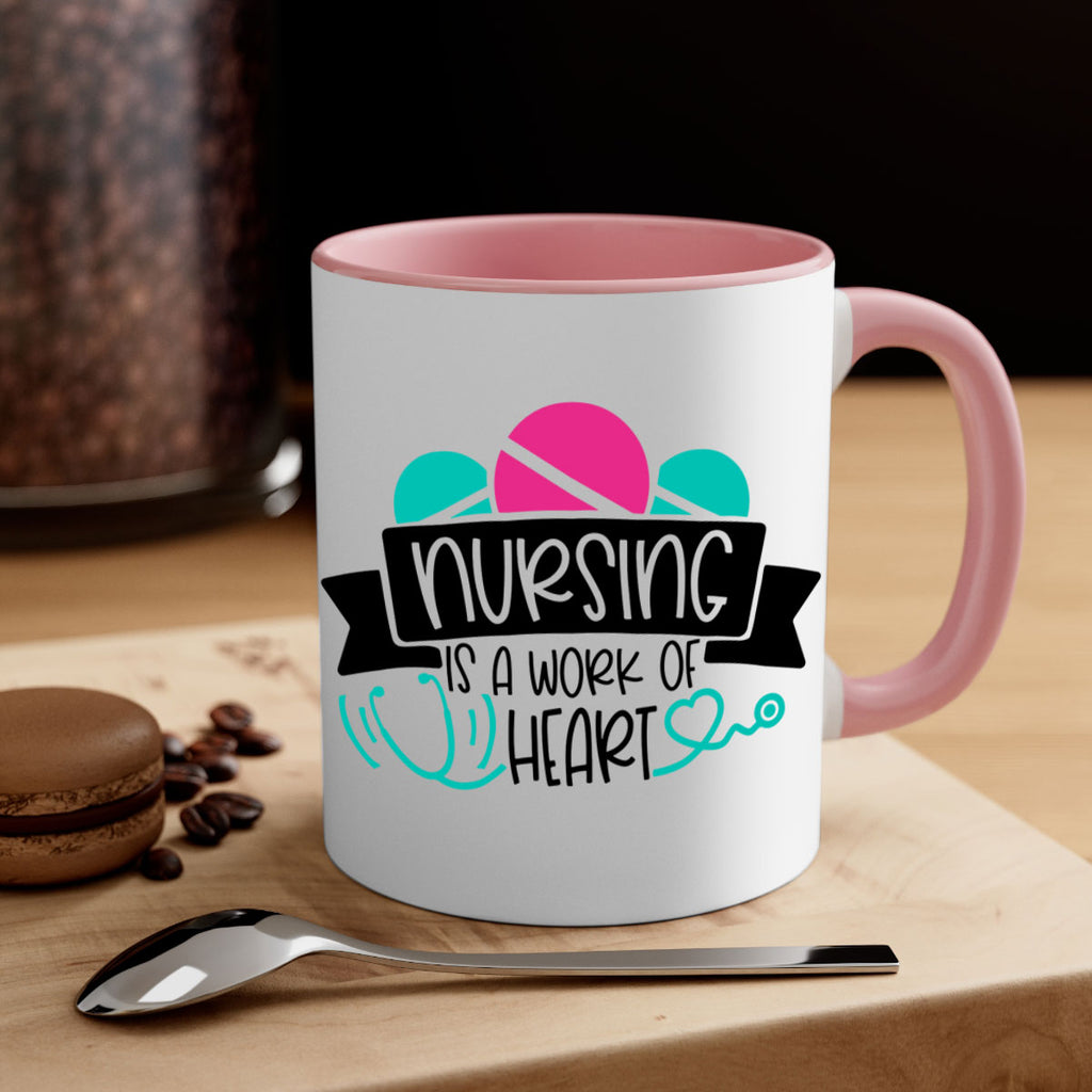 Nursing Is A Work Of Heart Style Style 71#- nurse-Mug / Coffee Cup