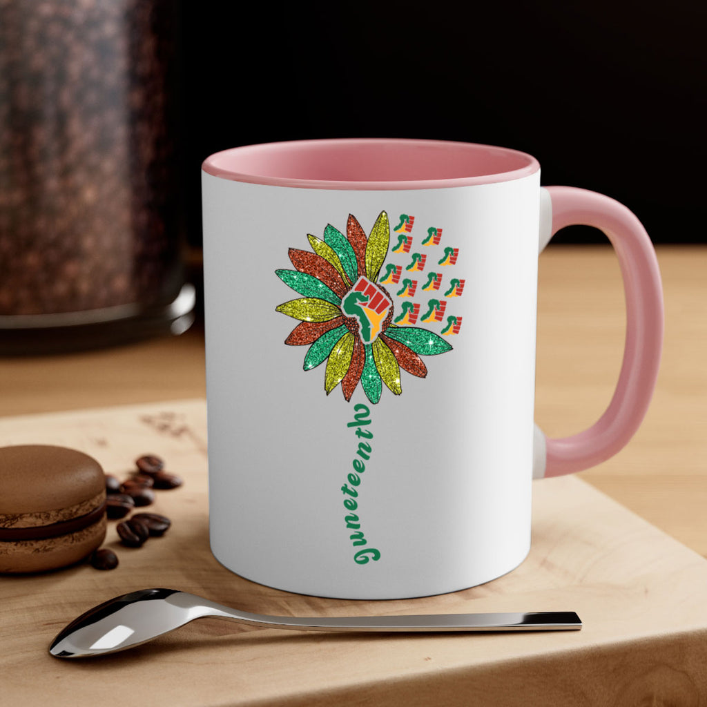 Sunflower Fist Juneteenth Black History 24#- juneteenth-Mug / Coffee Cup
